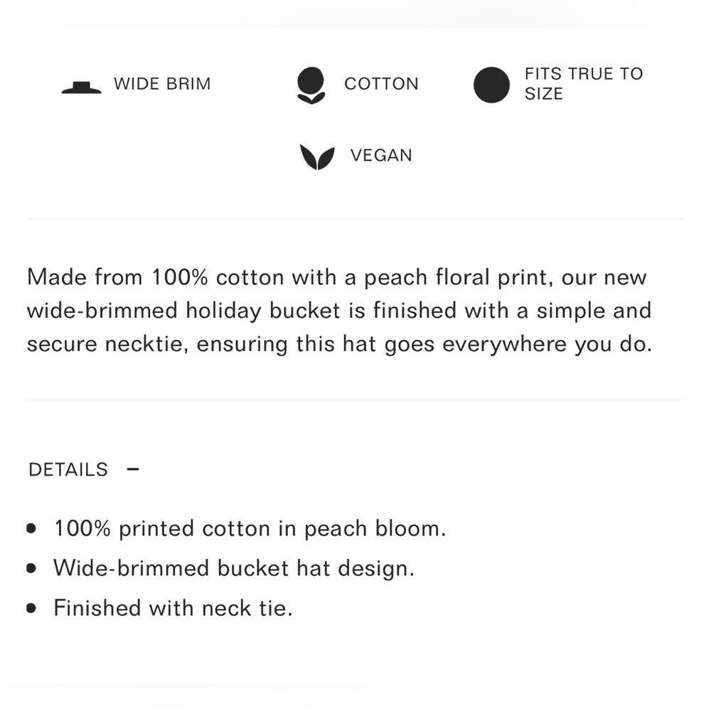 LACK OF COLOR HOLIDAY BUCKET HAT - PEACH BLOOM - Picture 5 of 6